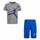 Konjunktiv Jordanien Kinder Springen Air Tee + Kurz "Grey-Blue"