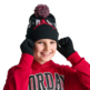 Jordan Kids Pom-Pon Mütze und Handschuhe 2Piece Set "Schwarz"