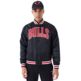 Neue Era NBA Chicago Bulls Applique Satin Bomber Jacke