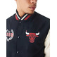 Neue Era NBA Chicago Bulls INJ Lifestyle Varsity Jacke "Schwarz "