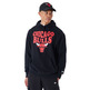 New Era NBA Chicago Bulls Script Oversized Pullover Hoodie "Black"