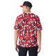 New Era NBA Chicago Bulls Team All Over Print Mesh Oversized T-Shirt "Red"