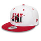 Neu Era NBA Miami Heat Crown Weiß 9FIFTY Snapback Cap