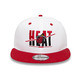 Neu Era NBA Miami Heat Crown Weiß 9FIFTY Snapback Cap