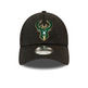 Neu Era NBA Milwaukee Bucks Black Base Team Pop 39THIRTY Cap