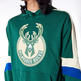 Neu Era NBA Milwaukee Bucks Farbe Block Pullover Hoodie "Dark Green "