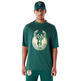 Neu Era NBA Milwaukee Bucks Panel überdimensionales T-Shirt