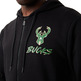 Neu Era NBA Milwaukee Bucks Script Logo FZ Hoodie "Black"