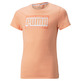 Puma Mädchen Alpha Tee "Peach Pink"