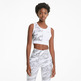 Puma Wn\'s Train Untamed Crop Tank "Snake White-Silver"