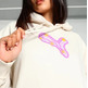 Puma Frauen Basketball Art-Hitect Sparkle OS Hoodie "Alpine Snow"