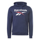 Reebok Identität Fleece gestapelt Logo Pullover Hoodie