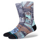 Stance Casual JMB 2 Köpfe auf Gold Crew Sock "Black"