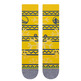 Stance NBA Golden State Frosted 2 Crew Socken "Yellow"