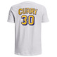 UA Jungen Curry Drop Schatten Tee "Weiß"