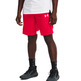 UA Herren Baseline 10" Shorts "Red"