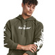 UA Herren Rival Fleece Graphic Hoodie "Marine OD Green"