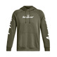 UA Herren Rival Fleece Graphic Hoodie "Marine OD Green"