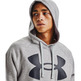 UA Rival Fleece Big Logo Hoodie "Mod Gray Light"