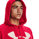 UA Rival Fleece Big Logo Hoodie "Radio Red"