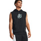 Unter Armour Herren Curry Fleece Sleeveless Hoodie Schwarz